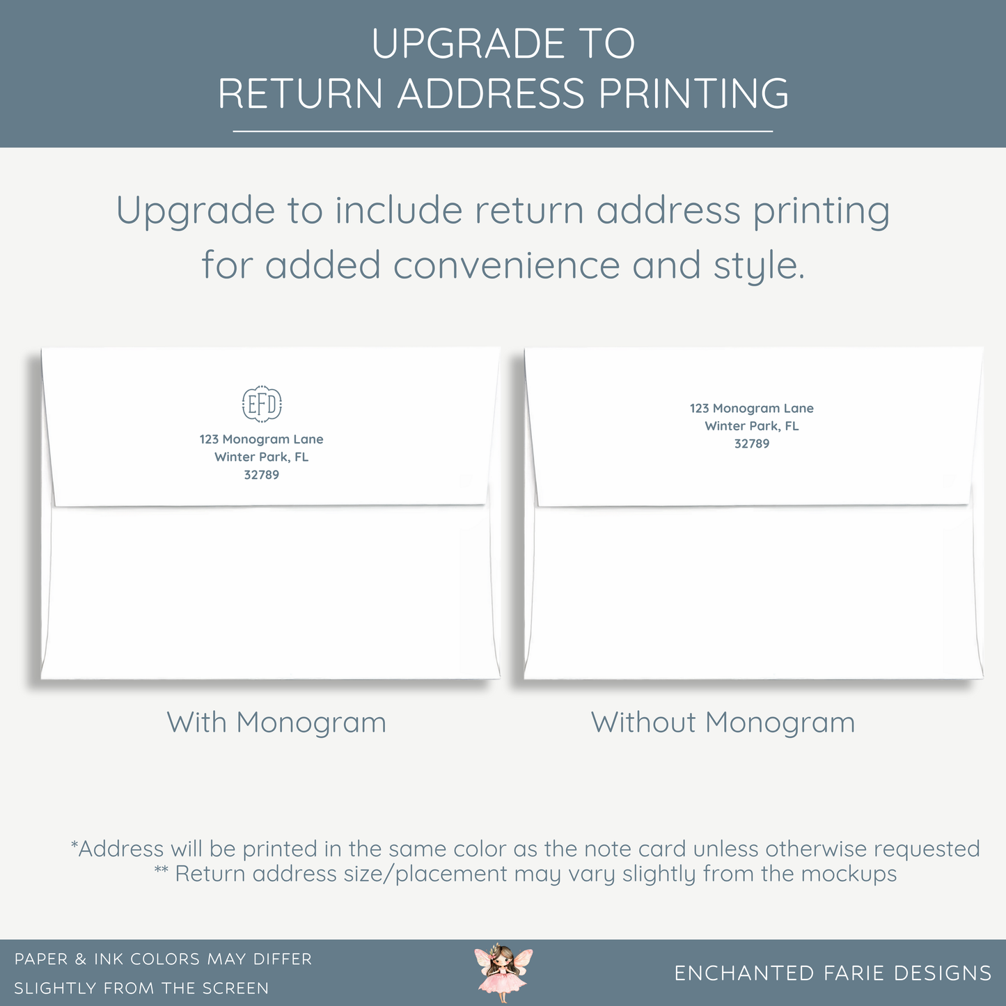 Personalized Monogram Notecard Set – Luxe Stationery in Multiple Color Options