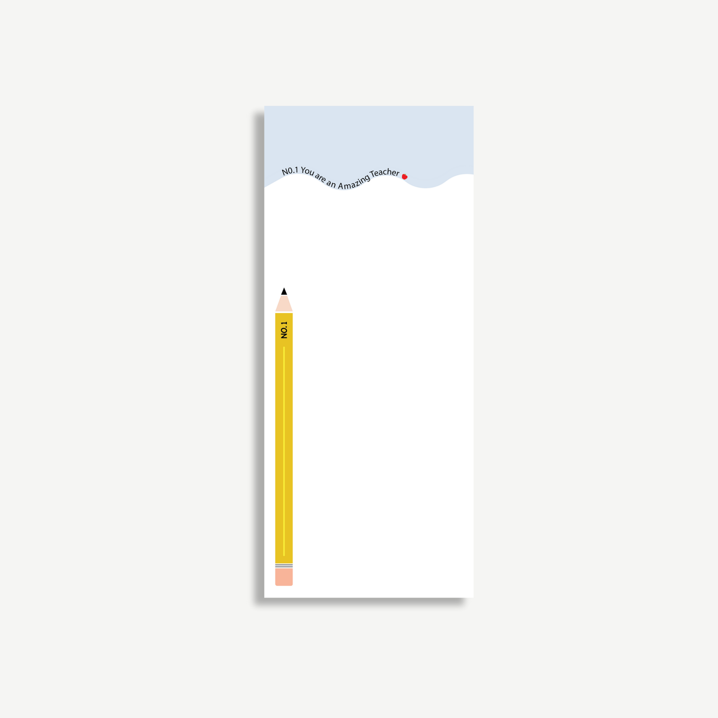 No.1 Pencil Teacher Notepad – Fun & Functional Classroom Desk Pad