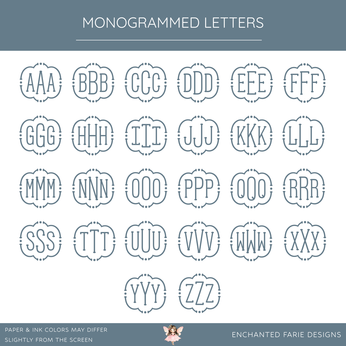 Personalized Monogram Notecard Set – Luxe Stationery in Multiple Color Options