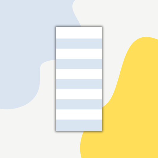 Blue and White Striped Notepad – Teacher & Office Stationery