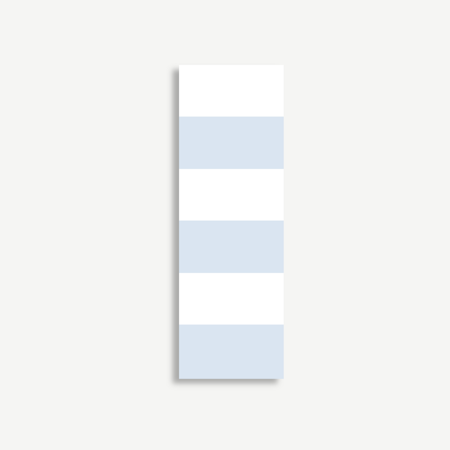 Blue & White Striped Bookmark – 2x6"