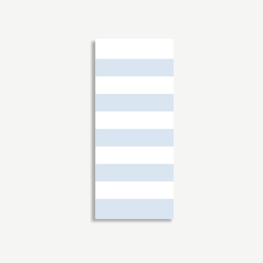 Blue and White Striped Notepad – Teacher & Office Stationery